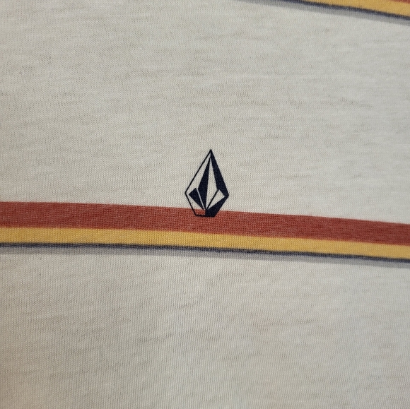 Volcom Striped Long Sleeved Cropped Top - Picture 2 of 6